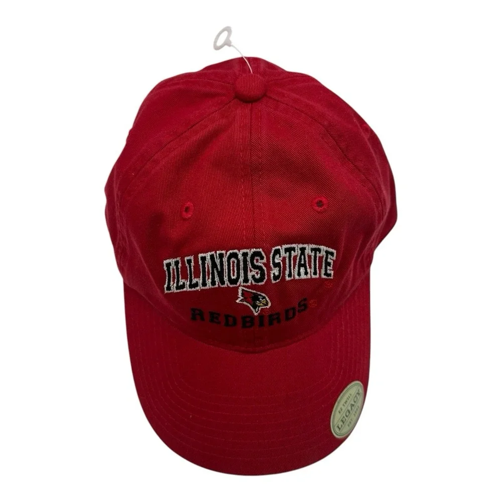 Illinois State Redbirds Hat Cap Adjustable Strapback Red NCAA‎ Legacy Twill OSFA